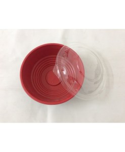 Tô nhựa đỏ đen đựng thực phẩm - Khay Nhựa RVC - Công Ty TNHH RVC